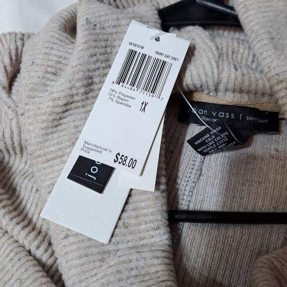 NWT Joan Vass NY Long Sleeve Turtleneck - Picture 9 of 10